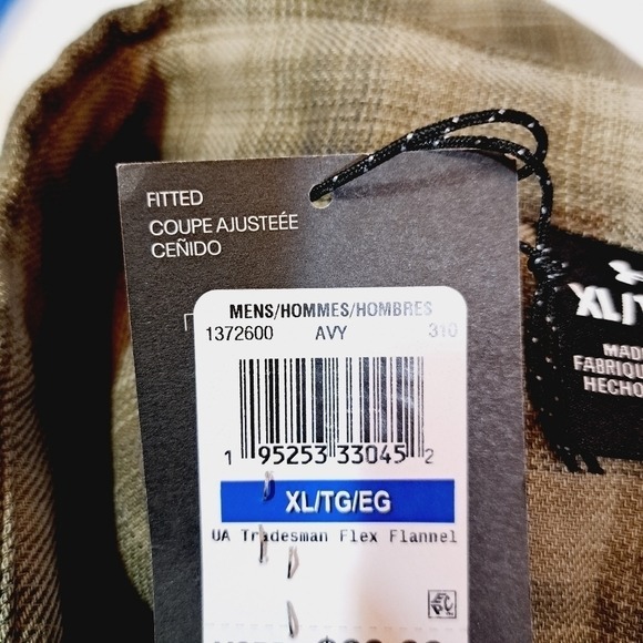 Under Armour Men's‎ Tradesmen Flex Flannel Snap Front Shirt Size XL - Picture 5 of 9